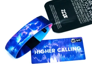 ZOX **HIGHER CALLING** Silver STRAP Medium MYS/FG band w/Card NIP - Picture 1 of 3