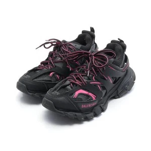 BALENCIAGA Track sneakers shoes #39 leather Fabric Black Pink Used - Picture 1 of 7