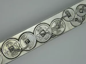 Antike chinesische Qing-Dynastie 0,0750 Silber BRAUT MITGIFTBARREN um 1880er - Bild 1 von 14