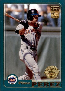 2001 TOPPS TIMO PEREZ . NEW YORK METS #436