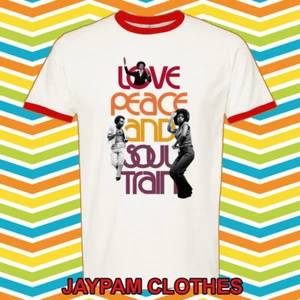 Soul Train Picture Men's Ringer Red Size S - 3XL - Picture 1 of 1