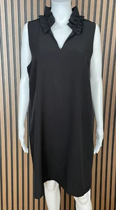 Vestido para mujer Vineyard Vines funda recogido con volantes cuello sin mangas 14 negro - Imagen 1 de 7