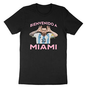 Bienvenido a Miami Lionel Messi Welcome to Inter Miami MLS Soccer USA T-Shirt