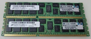 Memoria de servidor Micron 16 GB 2X8 GB MT36JSF1G72PZ-1G4M1FE 2RX4 PC3-10600R-9-11-E2 - Imagen 1 de 5