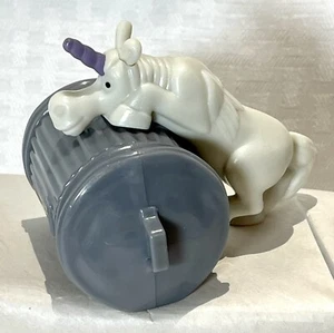 Unicorn Trash Can McDonalds Happy Meal Toy Disney Pixar Onward 2020 White Horse - Picture 1 of 17