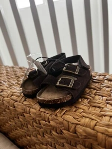 Woodstock Vintage Brand 10 M Sandals Boys Girls Slides Flip flops Baby Leather - Picture 1 of 4