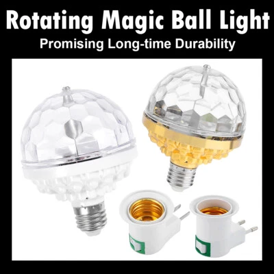 E27 Led Stage Light Bulb Ball Rotating Colorful Bulbs Magic Atmosphere 360/magic - Image 1 of 4