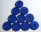 10 x 4-Hole Resin Buttons approx. 22mm Wide - various colours