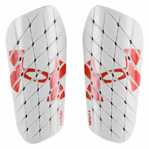 Under Armour Mens Flex Guards White Red Football Shin Pads