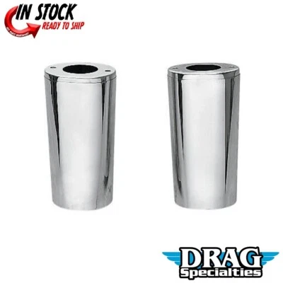 Drag Specialties 0411-0013 Cromo + 4" Horquilla Extendida Cubiertas Deslizantes (10.5") Foto 1 de 3