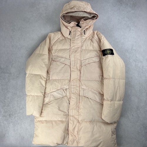 Stone Island Crinkle Reps piumino giacca parka medio cappotto 3477