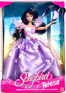 Mattel 1995 NIB Barbie Songbird Teresa 11.5" Fashion Doll With Singing Bird - Picture 1 of 5