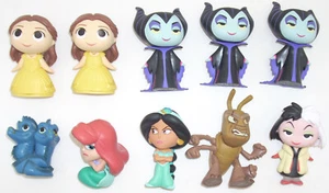 Funko Disney Mystery Mini Figures LOT OF 10 Maleficent Cruella Flotsam Hopper - Picture 1 of 3