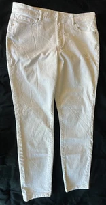 LOFT Curvy Skinny Jeans, White, Size 14, New Without Tags - Picture 1 of 5