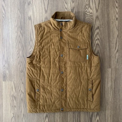 Chaleco Cinch Para Hombres L Marrón Acolchado Manta Forrada Cremallera Completa Exterior Ropa de Trabajo Occidental Foto 1 de 4