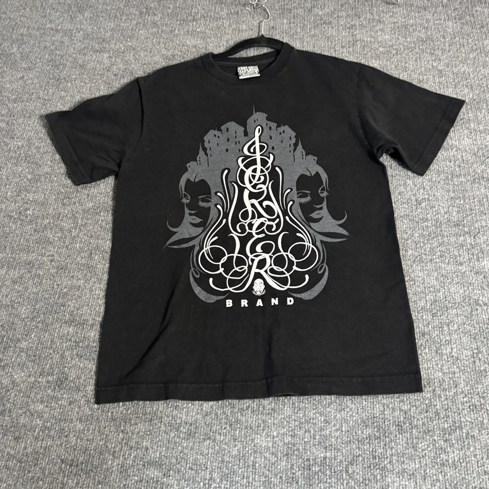 Camisa De Colección Marca Joker Para Hombre Pequeña Negra Gráfica Streetwear Hecha en EE. UU. 2000s Foto 1 de 4