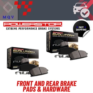 Powerstop Z17 Evolution Ceramic Front Rear Brake Pads Hardware Titan - Picture 1 of 6