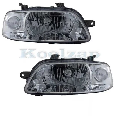For 04-07 Aveo & 05-08 Aveo5 Headlight Headlamp Front Head Light w/Bulb PAIR SET — 第 1/4 张图片