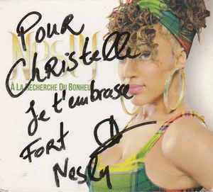 NESLY A La Recherche Du Bonheur Rare CD 2014 Autographed West Indie - Picture 1 of 3