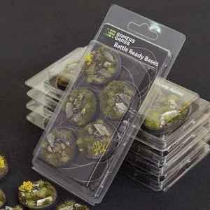 Gamers Grass Battle Ready Bases Highland Round 40mm (x5) - Picture 1 of 2