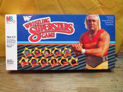 Extremely Nice 1985 Milton Bradley WWF Wrestling Superstars Game Hulk Hogan - Image 1 of 4