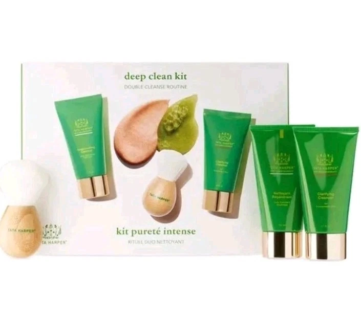 Tata Harper Deep Clean Kit DOUBLE CLEANSE ROUTINE New In Box, Sealed Authentic  - Image 1 of 4