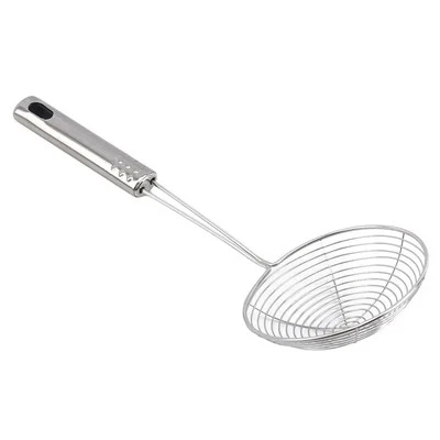 1Pice Stainless Steel Ladle & Spider Skimmer Fry Spoon Mesh Strainer - Image 1 of 4