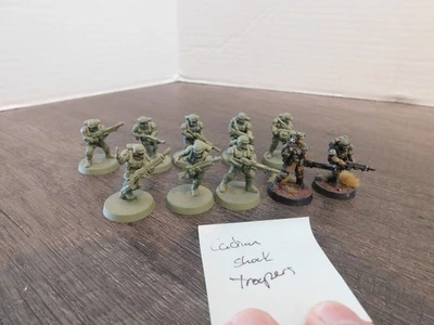 10 CADIAN SHOCK TROOPERS SQUAD IMPERIAL GUARD ASTRA MILITARUM WARHAMMER 40K - Image 1 of 3