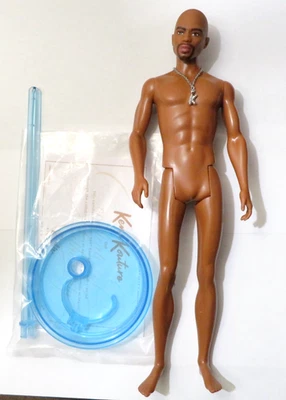 Mattel Barbie Signature Ken Kouture #2 Model Muse NUDE DOLL and NECKLACE & STAND - Image 1 of 4