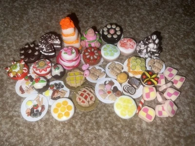 1/12 DOLLS HOUSE SWEETS CONFECTIONARY Cakes Treats Shop Handmade - Image 1 of 2