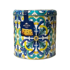 NEW Ore Liete Cartoline dall Italia Tin Ceramics w/Classic Panettone 750g - Bild 1 von 1