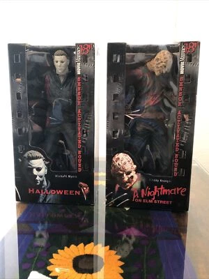 Michael Myers & Freddy Krueger 18 英寸玩偶套装 McFarlane Toys Ebay 1/1 套装! — 第 1/4 张图片