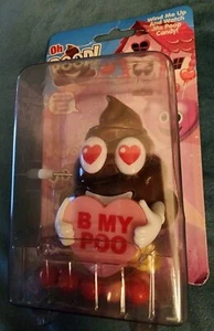 NEW Flix Oh Poop! ValentinesDay Wind-up Candy Dispenser B MY POO Poops Candy NIB - Picture 1 of 4