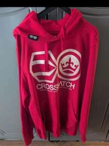 Hoodie Herren Crosshatch Rot Größe L Top Zustand - Bild 1 von 2