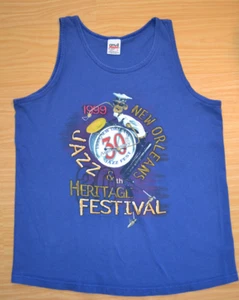 Vintage 1999 New Orleans Jazz & Heritage Festival T-Shirt 30th Ann. L Brass Band - Bild 1 von 6