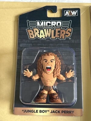 AEW ALL ELITE CRATE EXCLUSIVE MICROBRAWLERS CLAUDIO JUNGLE BOY BILLY GUNN - Image 1 of 4