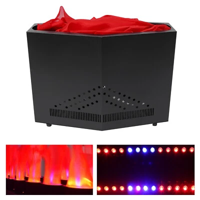 24 LED Red + Blue Fake Flame Light Stage Show Fire Flame Lighting Disco - Image 1 of 4