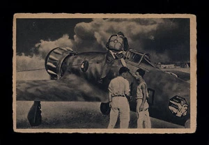 cartolina militare aeronautica AVIAZIONE -partenza di un nostro cacciatore - Picture 1 of 2