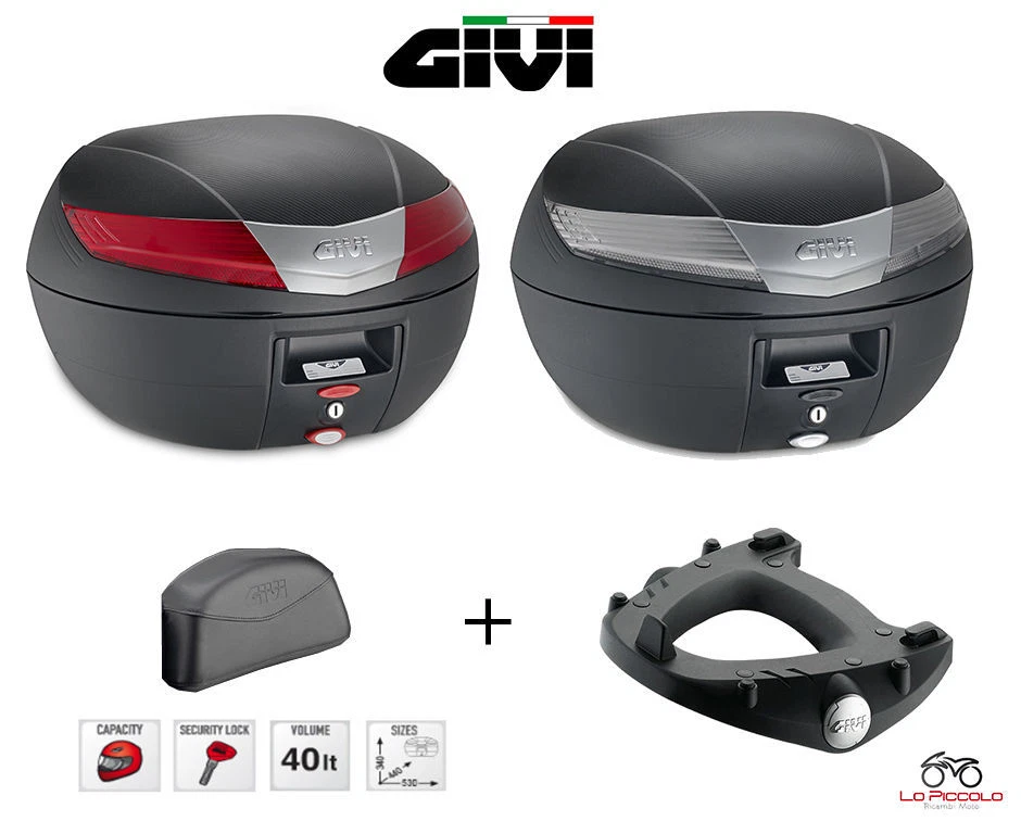 GIVI BAULETTO VALIGIA V40 N NT 40 LT + STAFFE SR370 YAMAHA X-MAX 125 250 2010 - Immagine 1 di 1