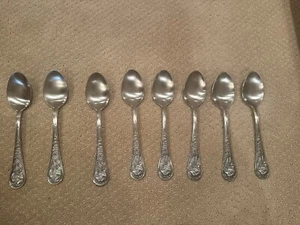 CAMBRIDGE Stainless Turkey Spoons 8 Piece Fall Thanksgiving Lunch Dinner - Picture 1 of 2