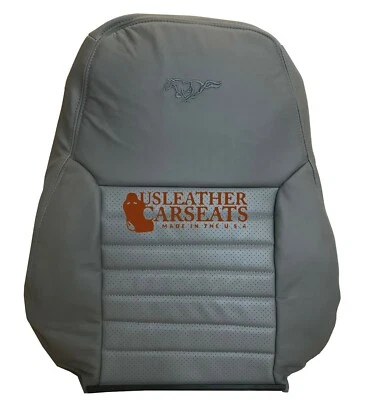 1999-2004 Ford Mustang Saleen S281 Driver Side LEAN BACK Leather Seat Cover Gray - Image 1 of 4