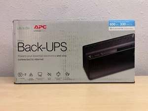 APC Back-UPS 600VA Battery Backup & Surge Protector 7 Outlets BN600U1 *SEALED* - Picture 1 of 6