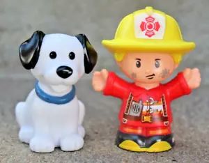 Fisher Price Little People Replacement Firefighter ROB & Dog DYR80 Animal Rescue - Picture 1 of 6