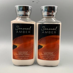 Bath & Body Works Sensual Amber 24 Hour Moisture Lotion 8 fl oz S/2 #914Z - Picture 1 of 1