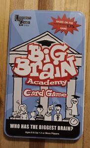 University Games Big Brain Academy Card Game Based On Nintendo DS Game Used 