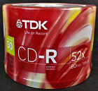 TDK CD-R 50 Pack 52x 80min 700MB Recordable SEALED Spindle