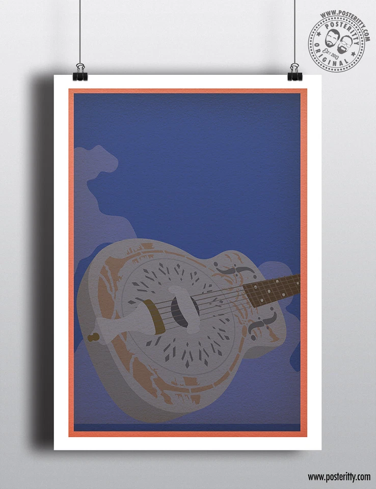 DIRE STRAITS - Minimalist Music Album Cover Poster Posteritty Minimal Print - Image 1 of 2