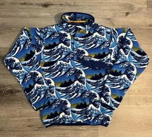 Patagonia Synchilla Vintage Fitzroy Hokusai Blue Wave Fleecepullover Herren XXS - Bild 1 von 11