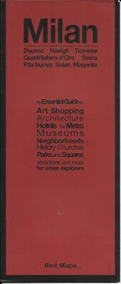 Mapa de Milán, Italia, mapa de calles, por mapas rojos Foto 1 de 2