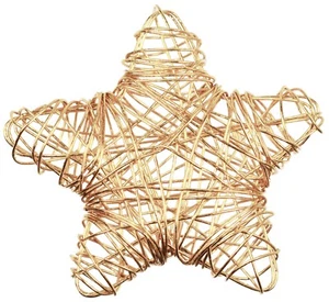 6/12/24erSet Drahtbälle Drahtsterne WEIßGOLD Drahtkugel Dekokugel Drahtball 55mm - Bild 1 von 5